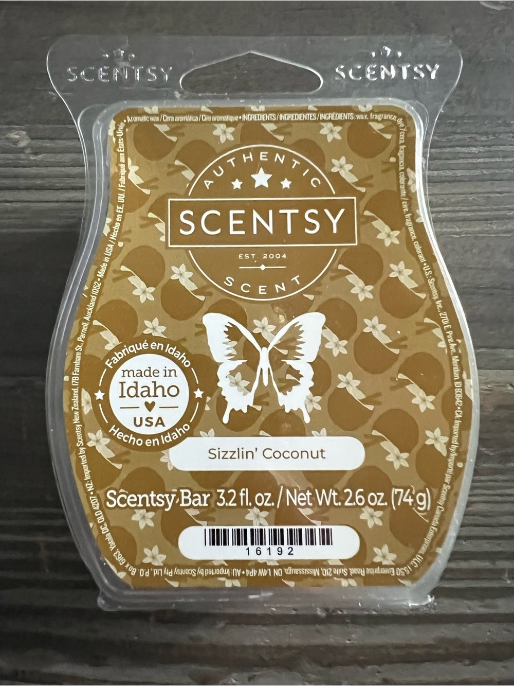 Sizzlin' Coconut - Scentsy Wax Bar